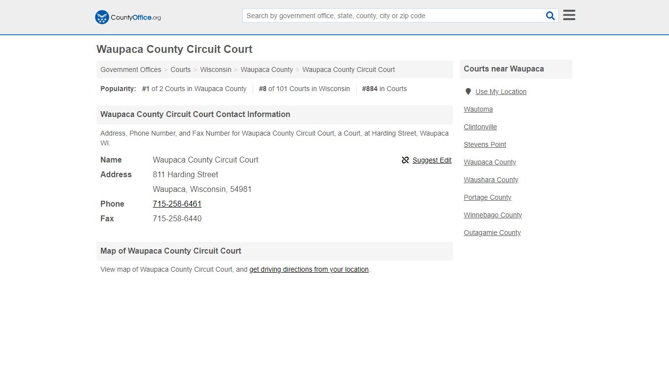 Waupaca County Circuit Court